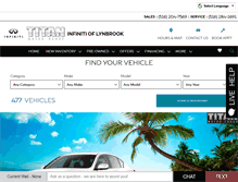 Tablet Screenshot of infinitioflynbrook.com